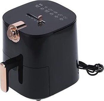 Leapiture Airfryer 4.5 lt Tek Hazneli Led Ekranlı Yağsız Sıcak Hava Fritözü Siyah