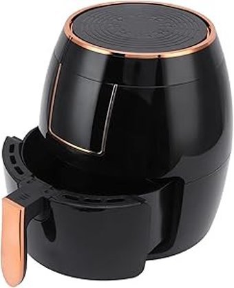 Qcwwy Airfryer 5.5 lt Tek Hazneli Led Ekranlı Yağsız Sıcak Hava Fritözü Siyah