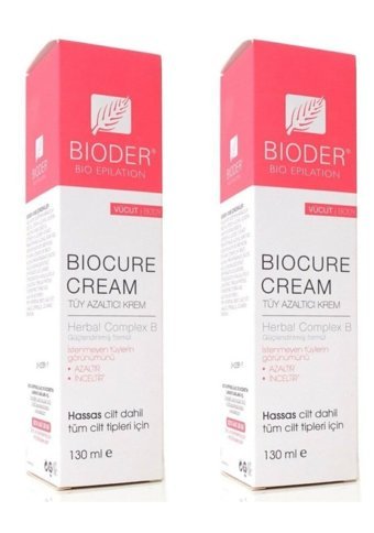 Bioder Biocure Tüm Ciltler İçin Koltuk Altı Bacak Tüy Dökücü Sprey 2x130 ml
