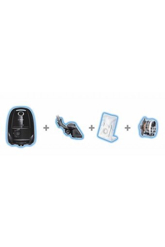 Bosch BGL3A330C 600 W Yatay Hepa Filtreli Toz Torbalı Süpürge Siyah