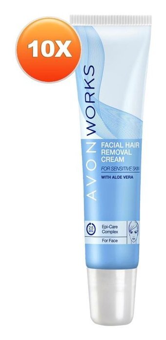 Avon Works Hassas Ciltler İçin Yüz Tüy Dökücü Sprey 10x15 ml