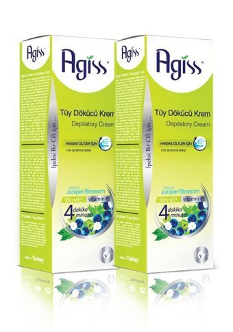Agiss Hassas Ciltler İçin Koltuk Altı Bacak Tüy Dökücü Sprey 2x100 ml