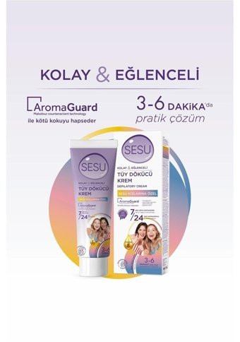Sesu Tüm Ciltler İçin Koltuk Altı Bacak Tüy Dökücü Sprey 100 ml