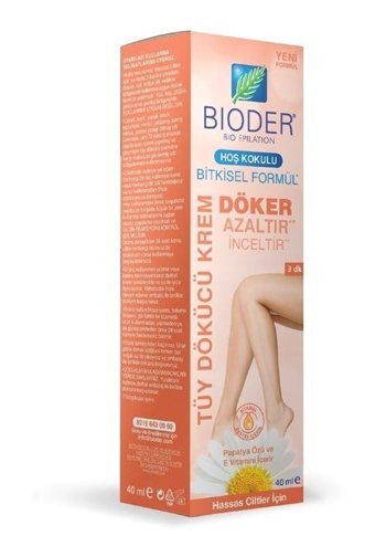 Bioder Hassas Ciltler İçin Papatya Özü + E Vitamini Koltuk Altı Bacak Tüy Dökücü Sprey 40 ml