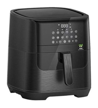Wiami Airfryer 7 lt Tek Hazneli Led Ekranlı Yağsız Sıcak Hava Fritözü Siyah