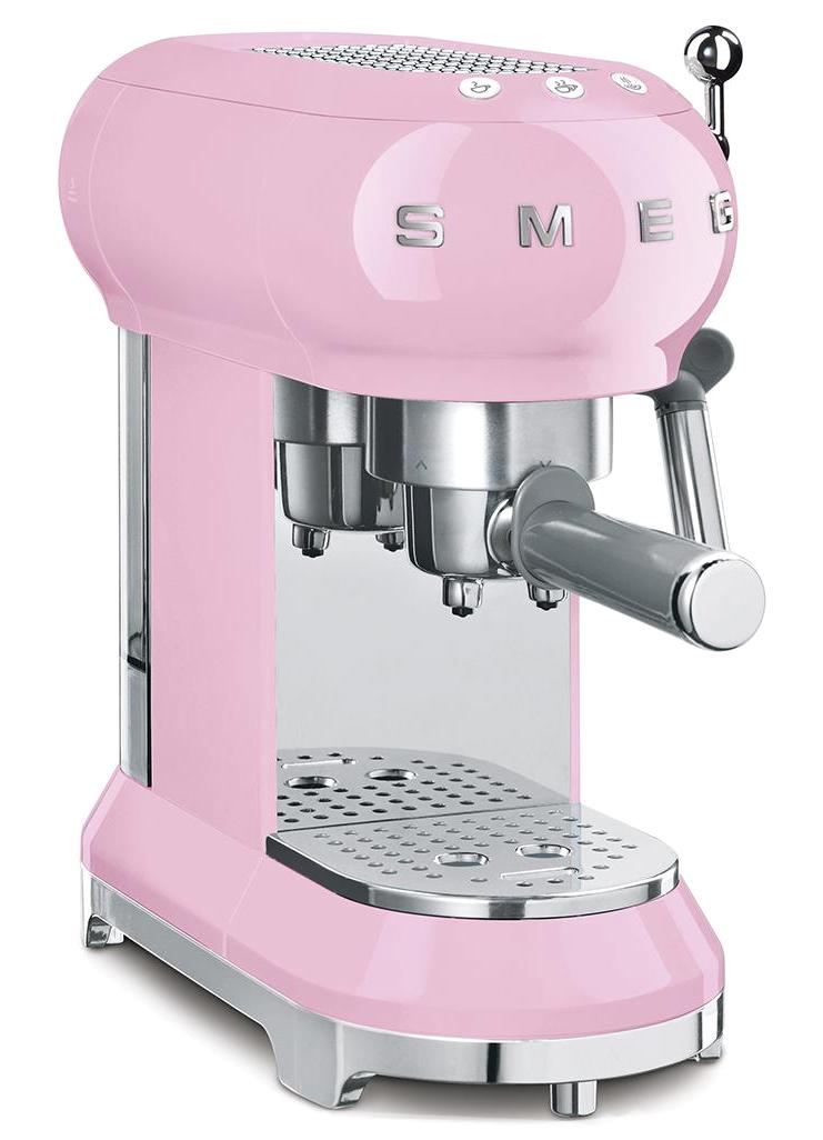 Smeg ECF02PKEU 1350 W 1 lt Kapasiteli Süt Köpürtücülü Espresso Yapma Kapsül Kahve Makinesi
