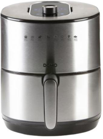 Domo DO530FR Airfryer 4 lt Tek Hazneli Izgara Yapan Yağsız Sıcak Hava Fritözü Gri