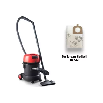 Arnica Karayel ET15200 2400 W Dikey Toz Torbalı Süpürge Kırmızı - Siyah