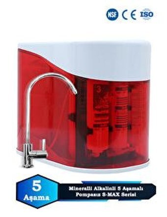 Sumarkt S-max 5 Aşamalı 12 lt Kapalı Kasa Pompasız Tezgah Altı Su Arıtma Cihazı