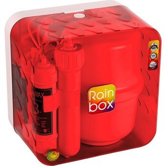 Rainbox 5 Aşamalı Kapalı Kasa Pompasız Tezgah Altı Su Arıtma Cihazı Kırmızı