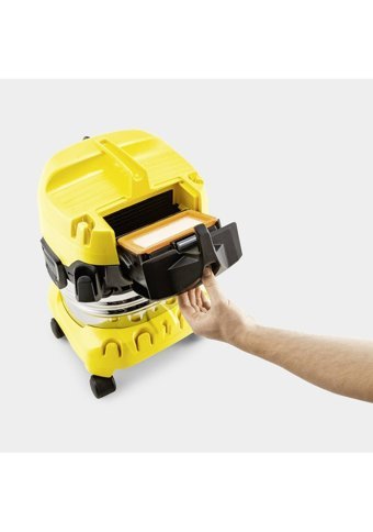 Karcher WD 4 EU 1.628-250.0 S V-20/6/22 1000 W Dikey Toz Torbalı Süpürge Sarı - Siyah