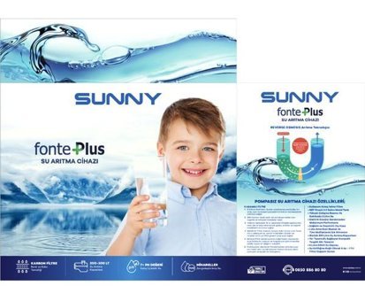 Sunny Fonte Plus 6 Aşamalı 9 lt Kapalı Kasa Pompalı Tezgah Altı Su Arıtma Cihazı
