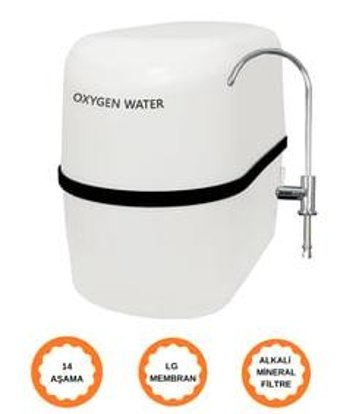 Oxygen Water 14 Aşamalı 8 lt Kapalı Kasa Tezgah Altı Su Arıtma Cihazı