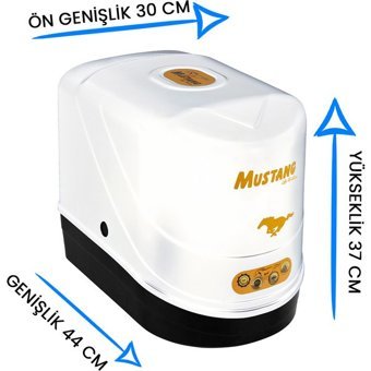 Mustang Life Water 5 Aşamalı 12 lt Kapalı Kasa Pompasız Tezgah Altı Su Arıtma Cihazı Beyaz