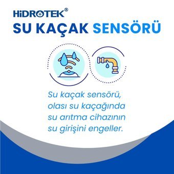 Hidrotek B12 Vitamin Korumalı 6 Aşamalı 9 lt Kapalı Kasa Pompasız Tezgah Altı Su Arıtma Cihazı