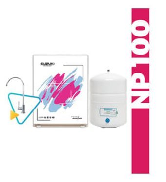 Suzuki Technology NP100 Slim 5 Aşamalı 10 lt Kapalı Kasa Pompasız Tezgah Altı Su Arıtma Cihazı