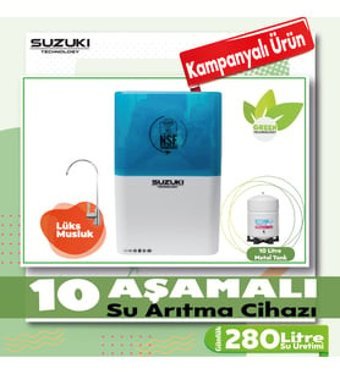 Suzuki Technology 10 Aşamalı Kapalı Kasa Pompasız Tezgah Altı Su Arıtma Cihazı
