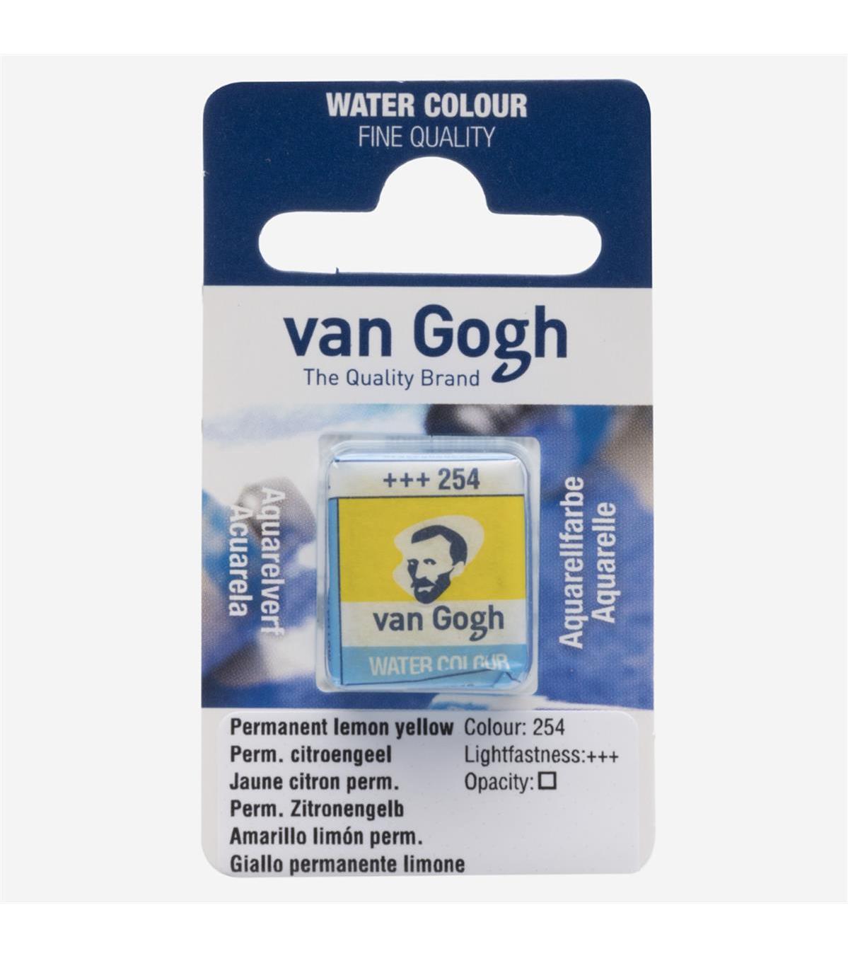 Royal Talens Van Gogh 254 Tablet Sulu Boya Permanent Lemon Yellow