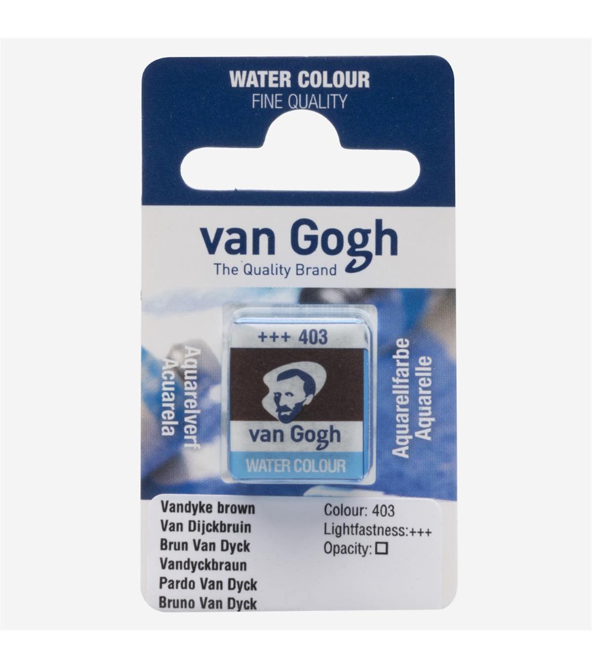 Royal Talens Van Gogh 403 Tablet Sulu Boya Vandyke Brown
