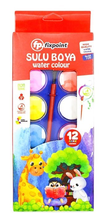 Fixpoint 12'li Tablet Sulu Boya Seti