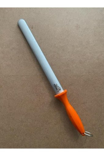 Tigon 44 cm Dövme Çelik Oval Kasap Masat Turuncu