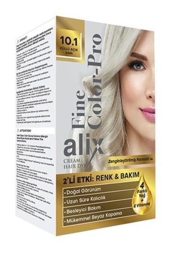 Alix 10.1 Açık Küllü Sarı Krem Saç Boyası 50 ml