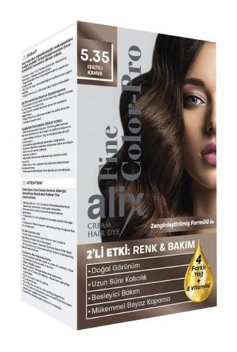 Alix 5.35 Işıltılı Kahve Krem Saç Boyası 50 ml