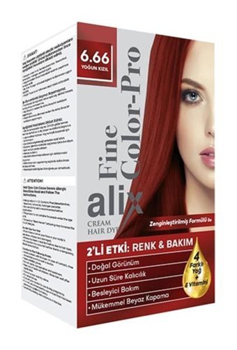 Alix 6.66 Yoğun Kızıl Krem Saç Boyası 50 ml