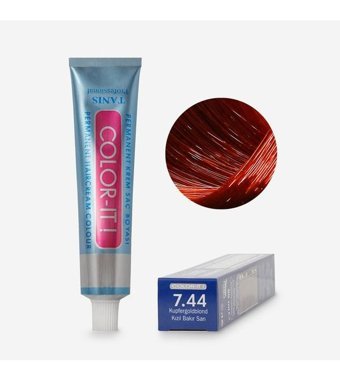 Tanis Professional 7.44 Kızıl Bakır Sarı Krem Saç Boyası 60 ml