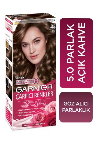 Garnier 5 Parlak Açık Kahve Krem Saç Boyası