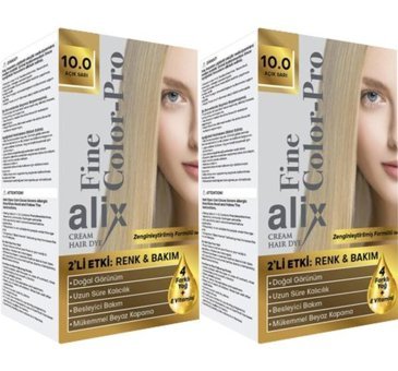 Alix 10.0 Açık Sarı Krem Saç Boyası 50 ml