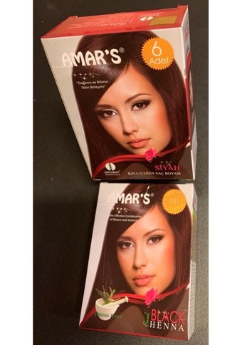 Amars 0.1 Siyah Toz Saç Boyası 6x10 Gr