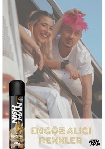Nishman Gold Sprey Saç Boyası 150 ml