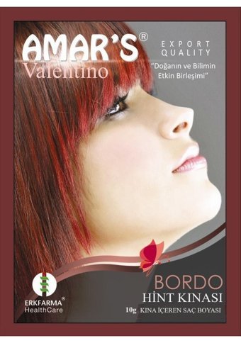 Amars 0.50 Bordo Toz Saç Boyası 12x10 Gr