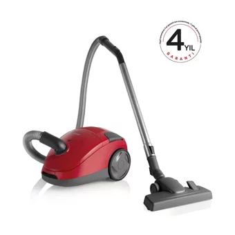 Arzum AR4103 Cleanart Ergo 890 W Yatay Hepa Filtreli Turbo Başlıklı Toz Torbalı Süpürge Kırmızı