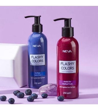 Neva Color Patlıcan Moru Likit Saç Boyası 210 ml