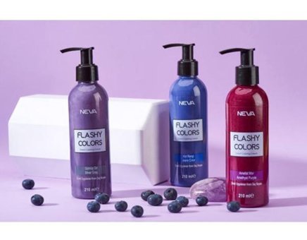 Neva Color Patlıcan Moru Likit Saç Boyası 210 ml