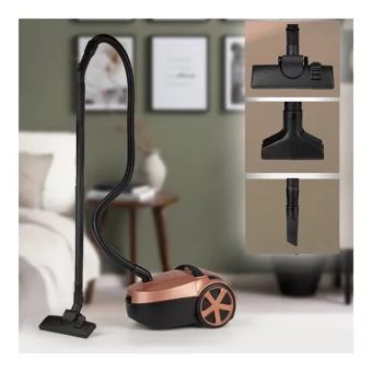 Fantom DC3000 850 W Yatay Toz Torbalı Süpürge Rose Gold