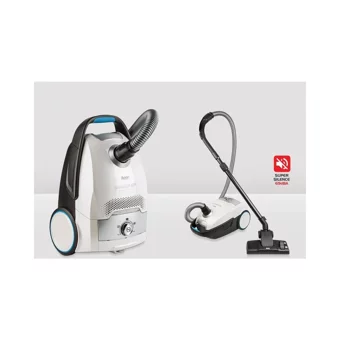 Fakir Whisper 750 W Yatay Hepa Filtreli Toz Torbalı Süpürge Beyaz