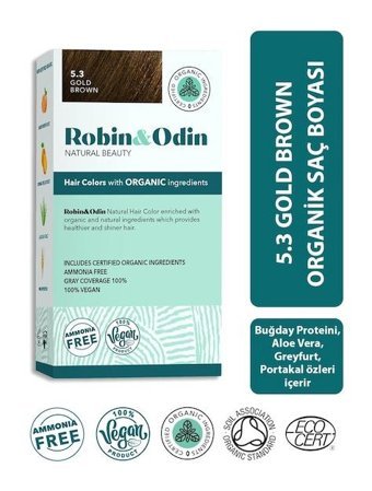 Robin & Odin 5.3 Gold Brown Likit Saç Boyası