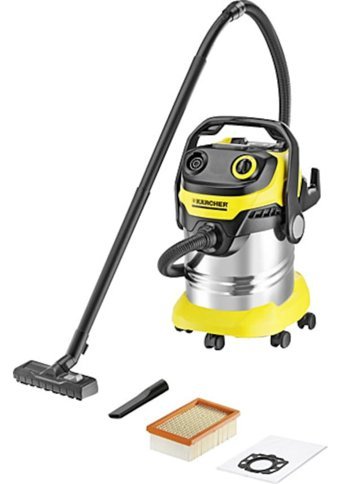 Karcher WD 5 Premium 1100 W Dikey Toz Torbalı Süpürge Sarı - Siyah