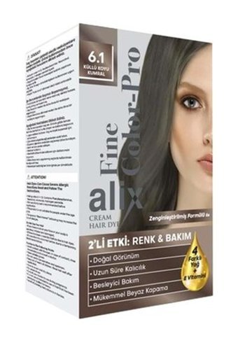 Alix 6.1 Koyu Küllü Kumral Krem Saç Boyası 50 ml