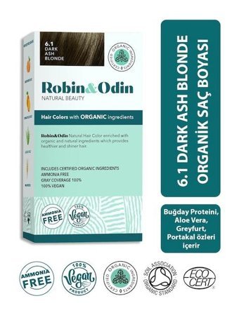 Robin & Odin 6.1 Dark Ash Blonde Likit Saç Boyası