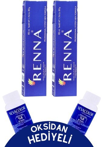 Renna 5.35 Açık Kestane Dore Akaju Krem Saç Boyası 2x60 ml