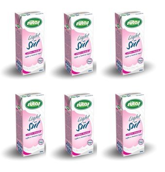 Sütaş Light Süt 6'lı 200 ml