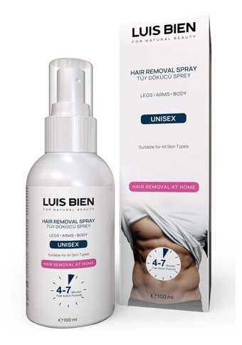 Luis Bien Tüm Ciltler İçin Koltuk Altı Bacak Unisex Tüy Dökücü Sprey 100 ml
