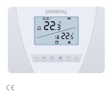 General Life Aruna 300S 30 Derece 0.1 Derece Hassasiyet Akıllı Kablolu Dijital Termostat