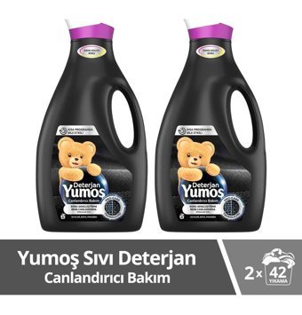 Yumoş Canlandırıcı Bakım Siyahlar İçin 84 Yıkama Sıvı Deterjan 2x2.52 lt