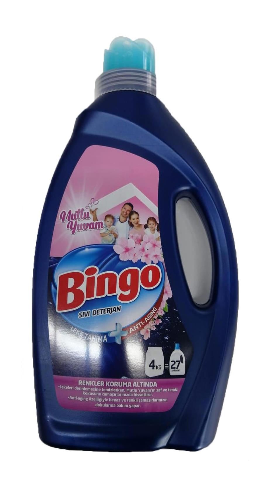 Bingo Mutlu Yuvam Renkliler İçin 27 Yıkama Sıvı Deterjan 1.75 lt