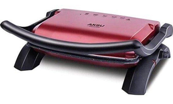 Aksu T28E Tostadoy Granit 1800 W Kırmızı Tost Makinesi